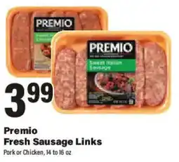 Big Y Premio fresh sausage links offer