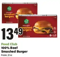 Big Y Food Club 100% Beef Smashed Burger offer