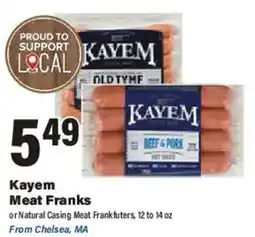 Big Y Kayem Meat Franks offer