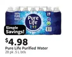 Fareway Pure Life Purified Water offer