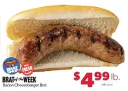 Family Fare Brat Shop Bacon Cheeseburger Brat offer