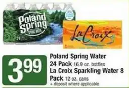 Shaw's Poland Spring Water offer