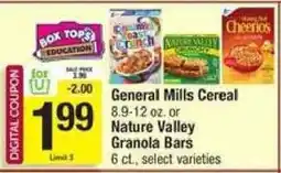 Shaw's General Mills Cereal or Nature Valley Granola Bars offer