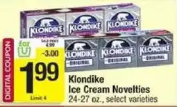 Shaw's Klondike Ice Cream Novelties offer