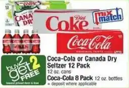 Shaw's Coca-Cola or Canada Dry Seltzer offer