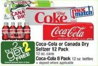 Coca-Cola or Canada Dry Seltzer