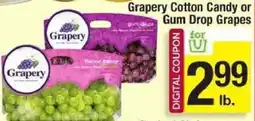 Shaw's Grapery Cotton Candy or Gum Drop Grapes offer