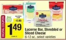 Shaw's Lucerne Bar, Shredded or Sliced Cheese offer