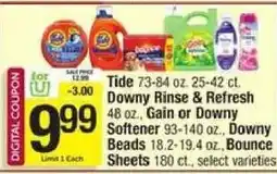 Shaw's Tide Downy Rinse & Refresh Downy Softener Downy Beads Bounce Sheets offer