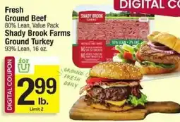 Shaw's Shady Brook Farms Ground Turkey offer