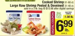 Shaw's Cooked Shrimp offer