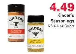 Piggly Wiggly Kinder's Seasonings offer