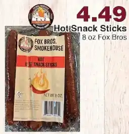 Piggly Wiggly Fox Bros. Smokehouse Hot Beef Snack Sticks offer