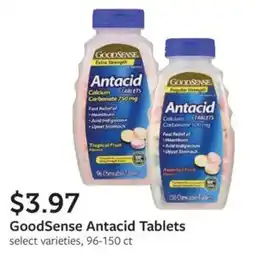 Fareway Goodsense antacid tablets offer
