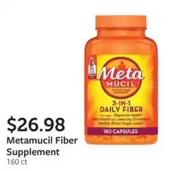 Fareway Metamucil Fiber Supplement offer