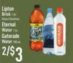 Strack & Van Til Lipton Brisk Eternal Water Gatorade Water offer