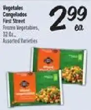 El Super First Street frozen vegetables offer