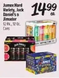 El Super Jumex Hard Variety, Jack Daniel's o Jimador offer