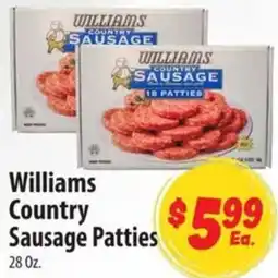 Food Giant Williams Country Sausage Patties offer