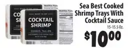 Food Giant Sea Best Cooked Shrimp Trays With Cocktail Sauce offer
