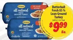 Food Giant Butterball fresh ground turkey offer