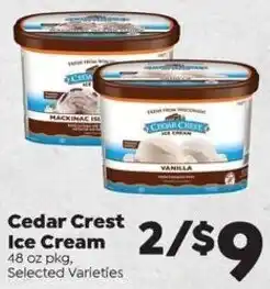 Sentry Cedar Crest Ice Cream offer