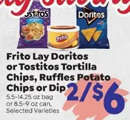 Sentry Frito Lay Doritos or Tostitos Tortilla Chips, Ruffles Potato Chips or Dip offer
