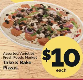 Harris Teeter Fresh Foods Market Take & Bake Pizzas offer
