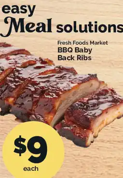 Harris Teeter Fresh Foods Market BBQ Baby Back Ribs offer
