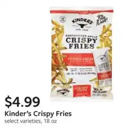 Fareway Kinder's Crispy Fries offer