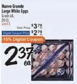 El Super Huevo Grande Large White Eggs offer