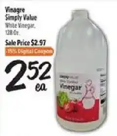 El Super Simply Value White Vinegar offer