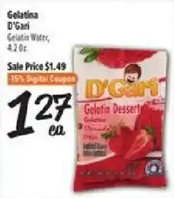 El Super D'Gari gelatin dessert offer