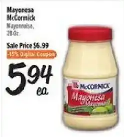 El Super McCormick Mayonnaise offer