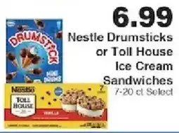Piggly Wiggly Nestle Drumsticks or Toll House Ice Cream Sandwiches offer