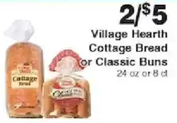 Piggly Wiggly Village Hearth Cottage Bread or Classic Buns offer