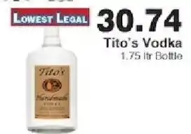 Piggly Wiggly Tito's Vodka offer