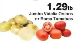 Piggly Wiggly Jumbo Vidalia Onions or Roma Tomatoes offer