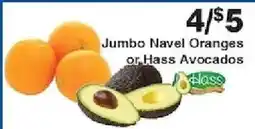 Piggly Wiggly Hass Jumbo Navel Oranges or Hass Avocados offer