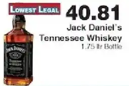 Piggly Wiggly Jack Daniel's Tennessee Whiskey offer