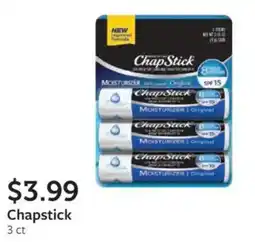 Fareway Chapstick moisturizer original offer