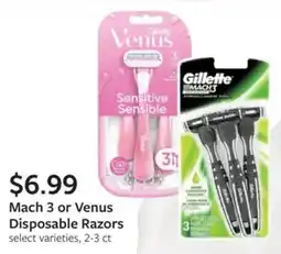 Fareway Gillette Mach 3 or Venus Disposable Razors offer