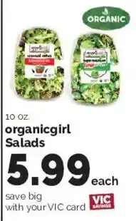Harris Teeter Organicgirl Salads offer