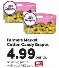 Harris Teeter Grapery cotton candy grapes offer