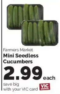 Harris Teeter Farmers Market Mini Seedless Cucumbers offer
