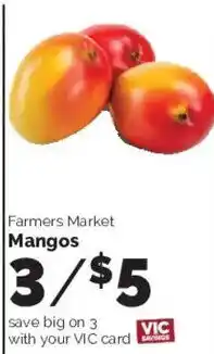 Harris Teeter Farmers Market Mangos offer
