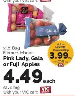 Harris Teeter Farmers Market Pink Lady, Gala or Fuji Apples offer