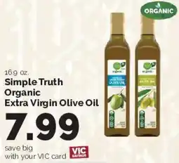 Harris Teeter Simple Truth Organic Extra Virgin Olive Oil offer