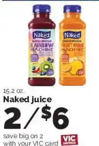 Harris Teeter Naked juice offer