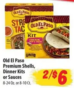 Food Giant Old El Paso Premium Shells, Dinner Kits or Sauces offer